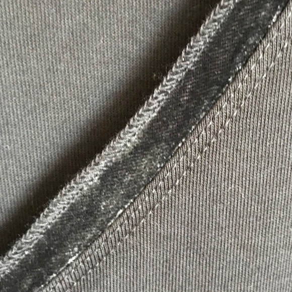 J. JILL Velvet Trim V-Neck Tee Long Sleeve Cotton Black NWT Women’s Plus Size 4X - Picture 3 of 15